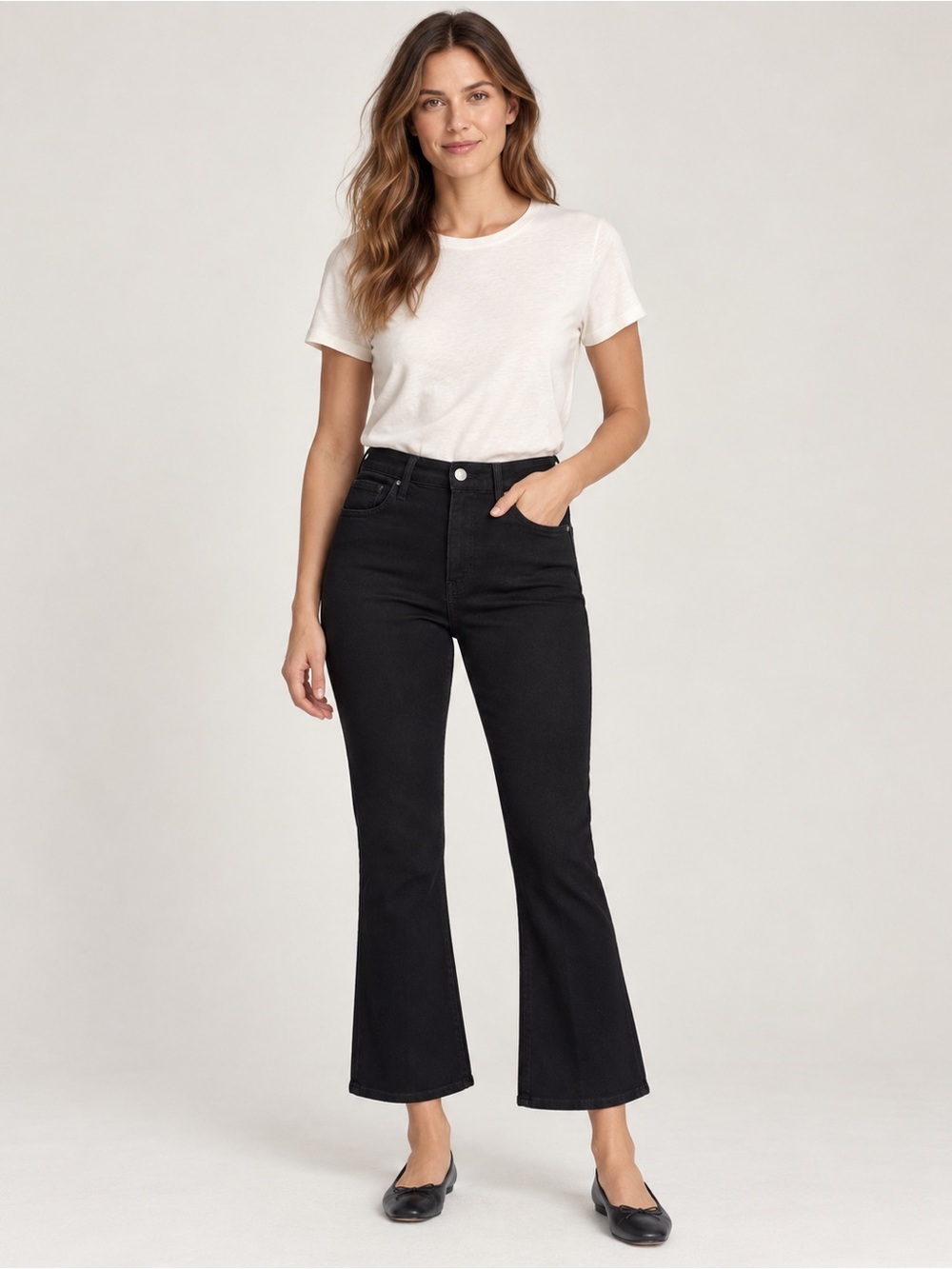 Frank & Eileen Flannigan Black Flare Jeans 25